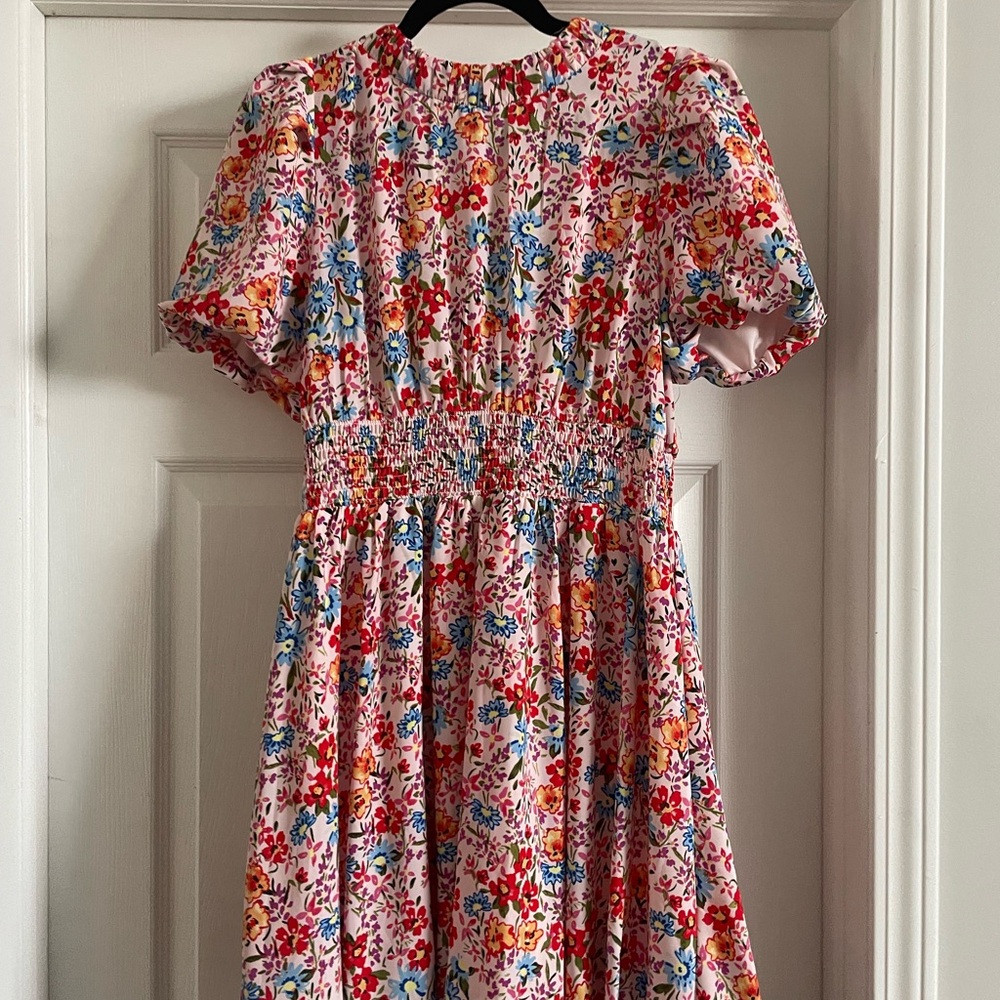 Floral Dress - Pink Multicolor
